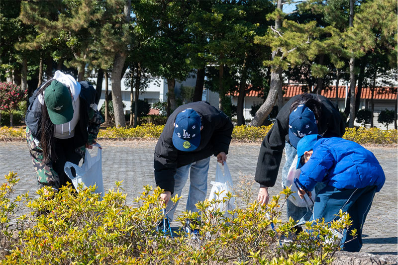 結構ゴミ落ちてるね